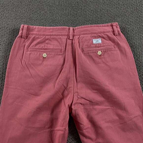 Vineyard Vines Pants Men's 32 x 30 Cotton Twill Salmon Pink Chinos Khakis - Picture 4 of 11